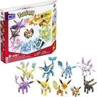 Figúrky na stavanie Mattel Mega Pokémon Every Eevee Evolution 470 element