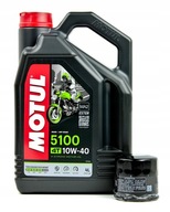 Olej motocyklowy Motul 5100 4L 10W40 + filtr oleju
