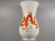 Váza červený drak dragon Schaubach Kunst 1950