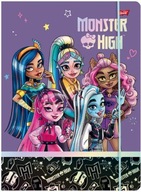 MONSTER HIGH TECZKA Z GUMKĄ A4 NA RYSUNKI DLA DZIEWCZYNKI