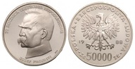 50000 zł (1988) - Józef Piłsudski