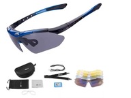 Велосипедні окуляри ROCKBROS 10007 чорно-сині