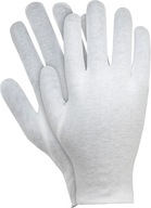 Rękawiczki bawełniane białe kosmetyczne, partyr. 9(L)