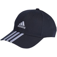 Adidas czapka z daszkiem bejsbolówka bawełniana granatowa 3-stripes I3510