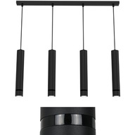 Lampa wisząca sufitowa regulowana LED plafon listwa tuba gu10 czarny