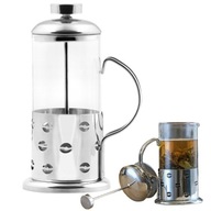 Kávovar čajová kanvica s piestom 600 ml French press BR-4374