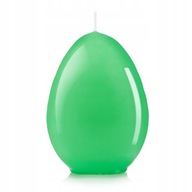 Świeca Wielkanocna duża świeczka jajko 12 cm zielona