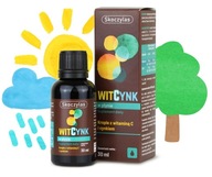 WitCynk Skoczylas Witamina C, Cynk w płynie 30ml