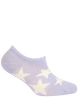 WOLA Členkové Ponožky bavlnené vzorované fialové veľkosť 33-35