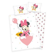 POŚCIEL FLANELOWA MYSZKA MINNIE MINI 100X135 DISNEY CIEPŁA I GRUBA BAWEŁNA