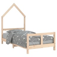 Rama łóżka dziecięcego, 80x160 cm, drewno sosn