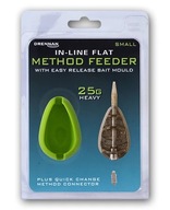 Drennan Podajnik zanętowy in-line flat method feeder komplet small 25g