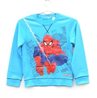 Bluza błękitna CHŁOPIĘCA Nadruk Spider-Man H&M 122-128 cm A2300
