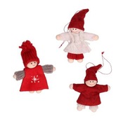 Makoška Vianočná dekorácia bábika Škriatok