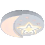 Stropné svietidlo Plafond LED Detská Okrúhla Luster Hviezdy Vesmír Pilot