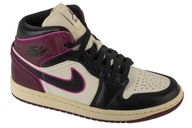 JORDAN AIR 1 MID SE (38,5) Dámske kožené tenisky, biele