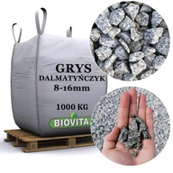 Kamień grys granitowy DALMATYŃCZYK 8-16 mm 1000kg