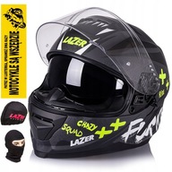 LAZER KASK MOTOCYKLOWY INTEGRALNY RAFALE EVO ONI DARK BLACK GREY FLUO S