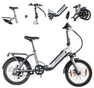 Elektrický mestský skladací bicykel 20" ALU Shimano 13AH Skladací kotúč 250W