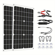 1 ks, kompletná sada solárnych panelov, napájanie, duálny USB port