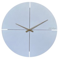 Nástenné hodiny JVD HC40.2 biele veľké 60cm drevené