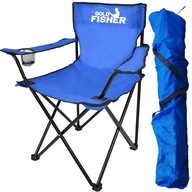 Składane krzesło turystyczne HUGO niebieskie