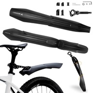 ZESTAW BŁOTNIKÓW ROWEROWYCH PRZÓD TYŁ 24-28” UNIWERSALNE CZARNE