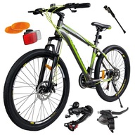 HORSKÝ BICYKEL MTB 26 SHIMANO 21 PREVODOVÝCH STUPŇOV SHIMANO 2xDisplej RAMA 18" KOLESÁ 26"