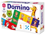 Gra Domino obrazkowe i klasyczne Gry Dziecięce GRA PLANSZOWA Gra Karciana