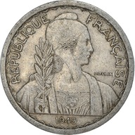 Moneta, FRANCUSKIE INDOCHINY, 20 Cents, 1945, Pari