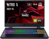 Laptop gamingowy Acer Nitro 5 i7-12650H 16GB DDR5 RTX 4060 TGP 140W 144Hz