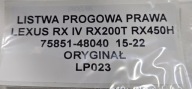 moulding threshold right LEXUS RX IV RX200T RX40H 15