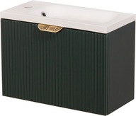 FRESCO szafka łazienkowa zielona + umywalka 50