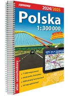 Polska Atlas Samochodowy 1:300 000 2024/2024 w.2 ExpressMap 605035