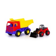 Polesie 46840 Miráž auto-sklápač + traktor-nakladač Majster