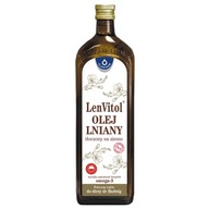 LenVitol, olej lniany tłoczony na zimno, 1000 ml