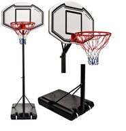 METEOR Basketbalový set Nastaviteľný kôš + Stojan + Tabuľa 210-260 cm