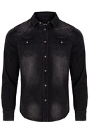 Koszula BRANDIT Riley Denim Shirt black XXL