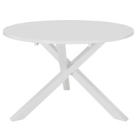 vidaXL Jedálenský stôl, biely, 120 x 75 cm, MDF, 247632