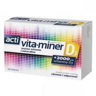 Vita-miner D3, 60 tabliet vitamínu