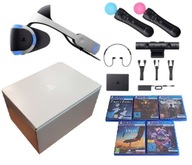 ZESTAW PLAYSTATION VR V2 PS4 + KAMERA V2 + 2 MOVE + 5 GIER