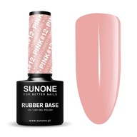 SUNONE hybridný lak Rubber Base Pink 12 5g