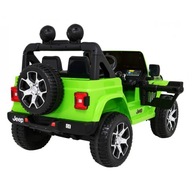 Jeep Wrangler Rubicon na akumulator dla dzieci Zielony + Pilot + Radio MP3