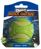 Chuckit ! Stredná gulička Max Glow Ultra Squeaker [43142]