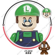 Super Bros Mario Building Blocks Luigi mini Action toy Figures Building