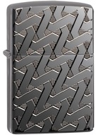 zapalniczka Zippo 49173 Armor Geometric Weave Design High Polish Black Ice