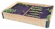 skrzynia na warzywa grządka inspekt + siatka warzywniak ogródek 60 x 80 cm
