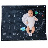 Foto deka / foto podložka pre bábätká 100x75- galaxia