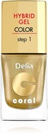 DELIA lakier HYBRID GEL krok1 11 ml, 28 ZŁOTY