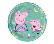 Talerzyki urodzinowe Świnka Peppa Pig 20 cm 8 szt.